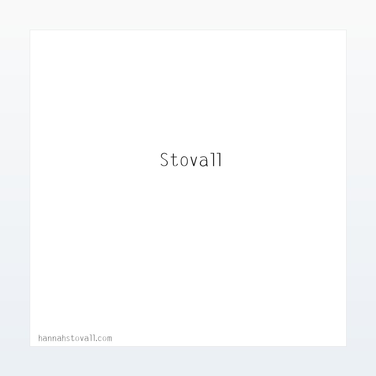 案例展示 - Hannah Stovall 方图